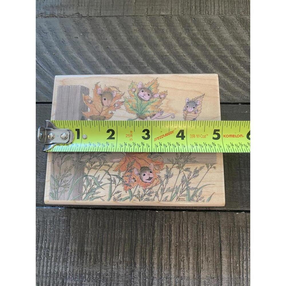 House Mouse Autumn Wardrobe 2007 wood block rubber stamp - Picture 6 of 7